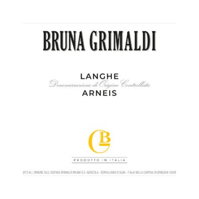 Domaine Bruna Grimaldi - DOC Langhe - Arneis blanc 2022